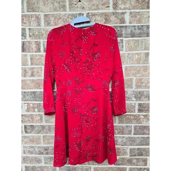 Madewell Hazelwood Wrap-Front Mini Dress in Windswept Floral Size 2 - Picture 5 of 5